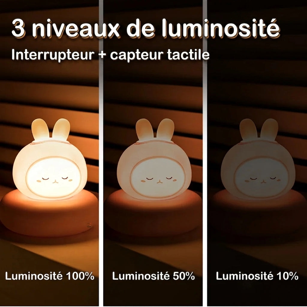 AnimalLight – Veilleuse animal tactile 3 niveaux