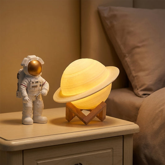 SaturnLamp – Lampe Saturne 3D rechargeable