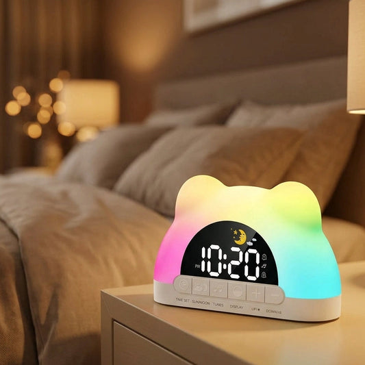 Luna Bear – Réveil simulateur d'aube LED 11 couleurs
