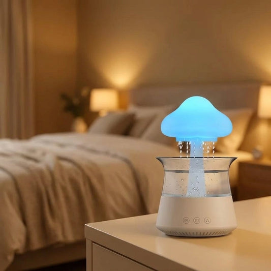 RainCloud – Humidificateur diffuseur nuage avec lampe d'ambiance colorée