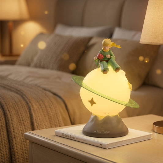 Le Petit Prince – Lampe d'ambiance Rose et Planète