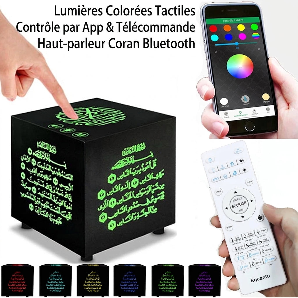 QuranCube –  Veilleuse enceinte Bluetooth