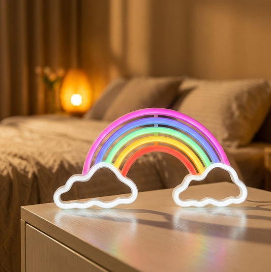 NeonCloud – Veilleuse néon LED arc-en-ciel nuage