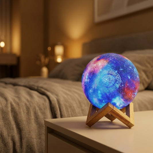 QuranLight – Veilleuse Coran LED avec enceinte Bluetooth et télécommande