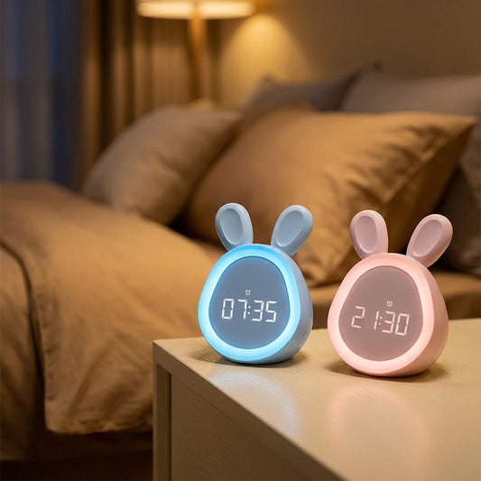 BunnyAlarm – Mini réveil lapin veilleuse
