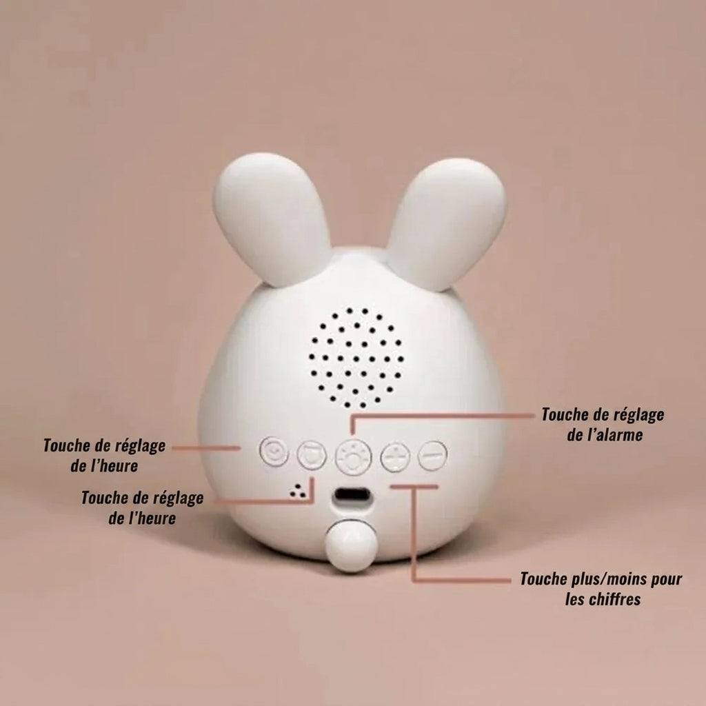 BunnyAlarm – Mini réveil lapin veilleuse