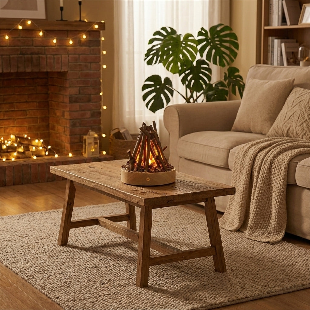 Lampe Feu de Bois LED | FireGlow