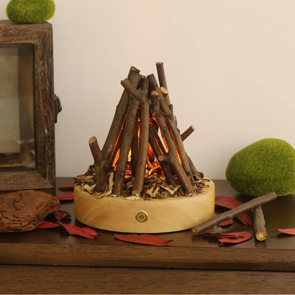 Lampe Feu de Bois LED | FireGlow