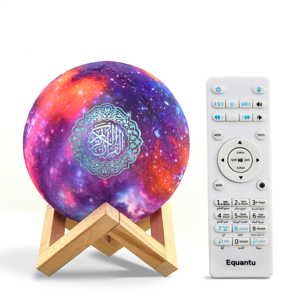 QuranLight – Veilleuse Coran LED avec enceinte Bluetooth et télécommande