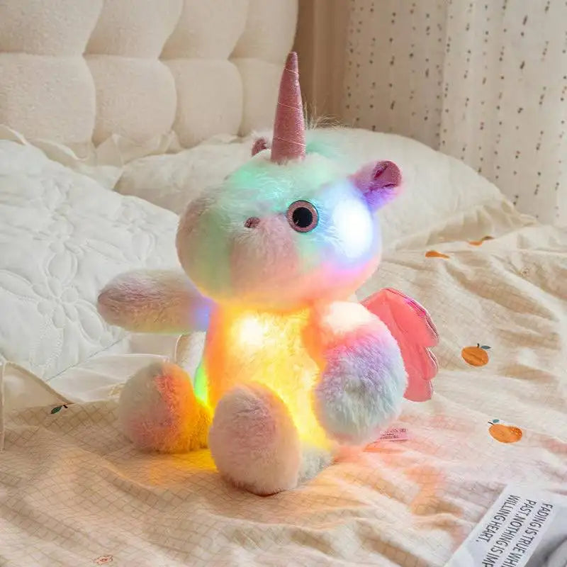 UniPlush – Peluche licorne kawaii lumineuse 25 cm