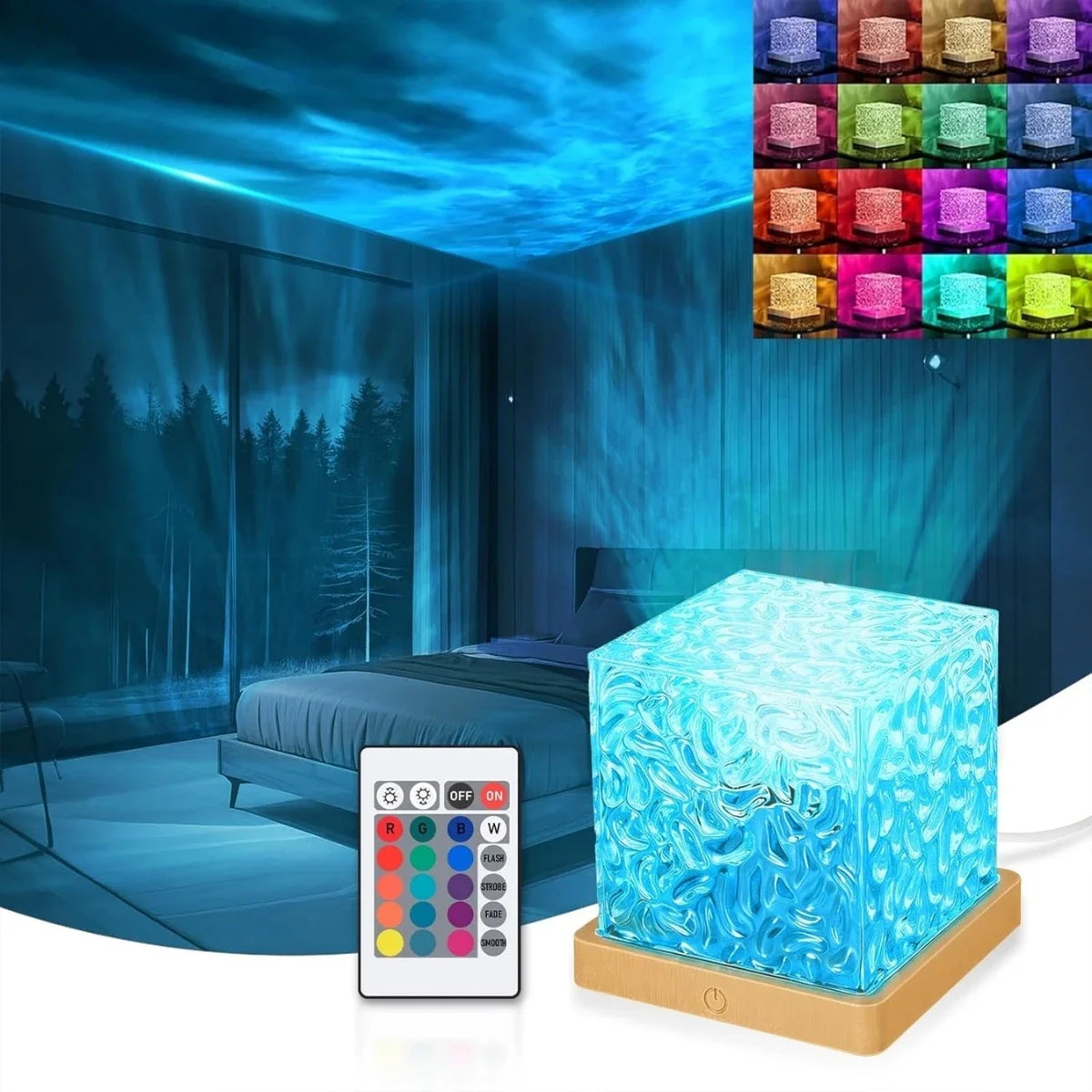WaterRipple – Veilleuse effet ondulation d'eau