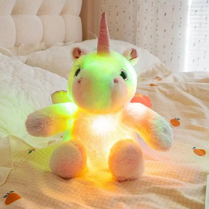 UniPlush – Peluche licorne kawaii lumineuse 25 cm