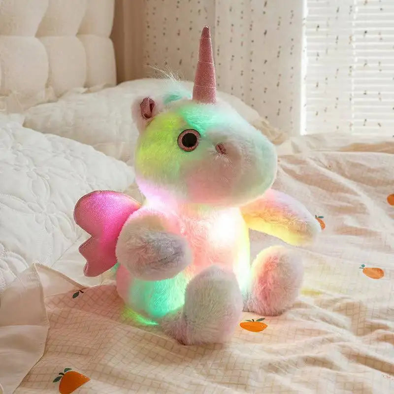 UniPlush – Peluche licorne kawaii lumineuse 25 cm