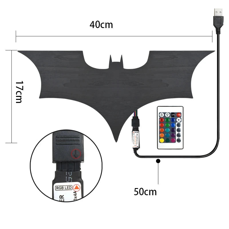 BatWall – Applique murale Veilleuse chauve-souris