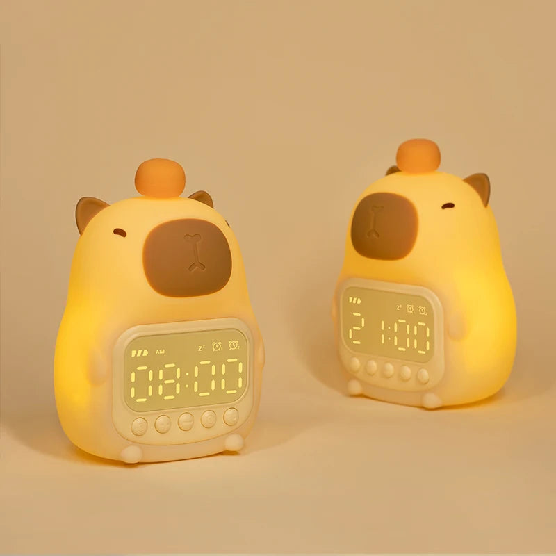 Réveil Veilleuse Capybara | CapyGlow