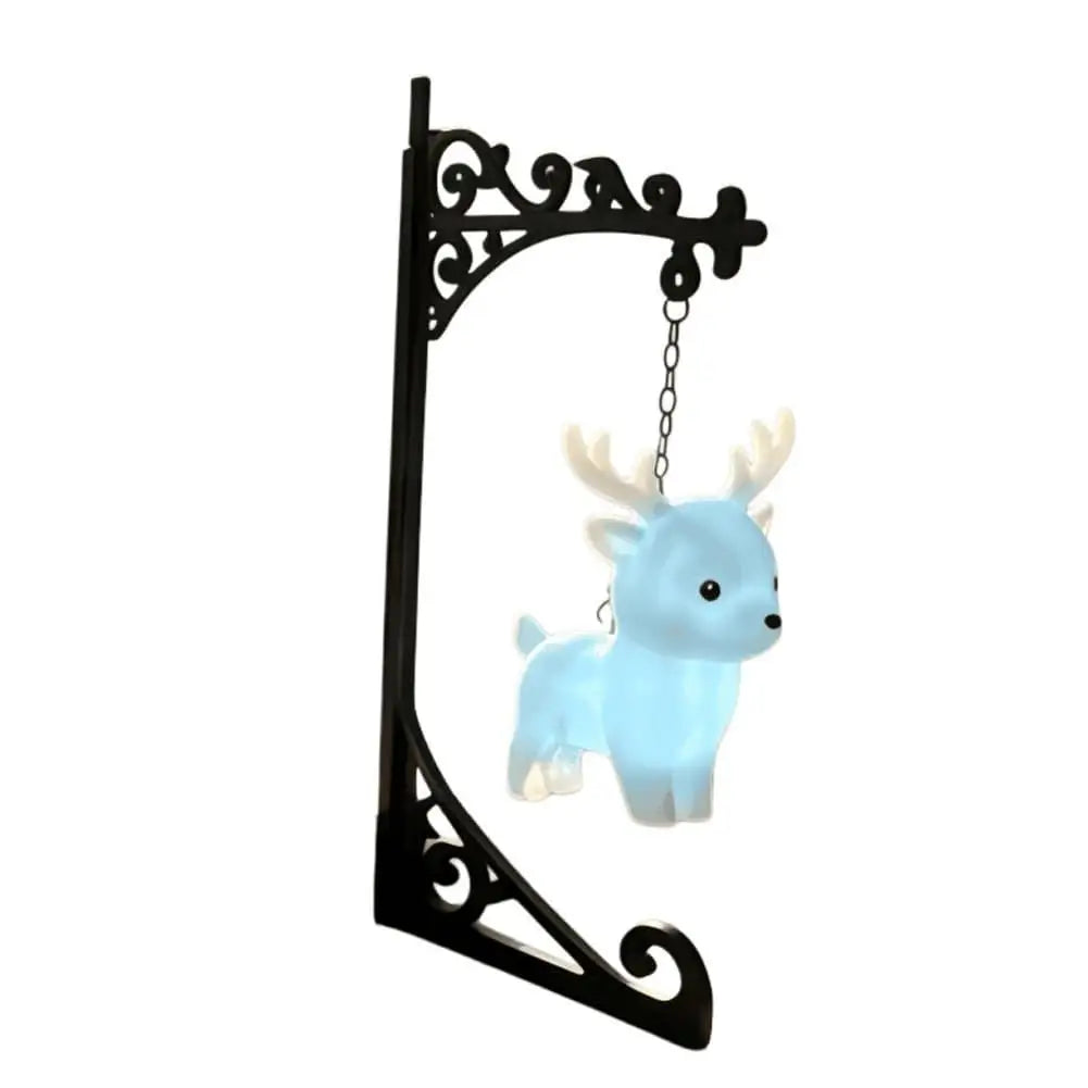 Lanterne suspendue vintage pour bibliothèque, lumière décorative LED pour étagère, jolie lampe de nuit douce et chaude en forme d'oiseau Phénix, ornement artistique pour étagère, décoration intérieure