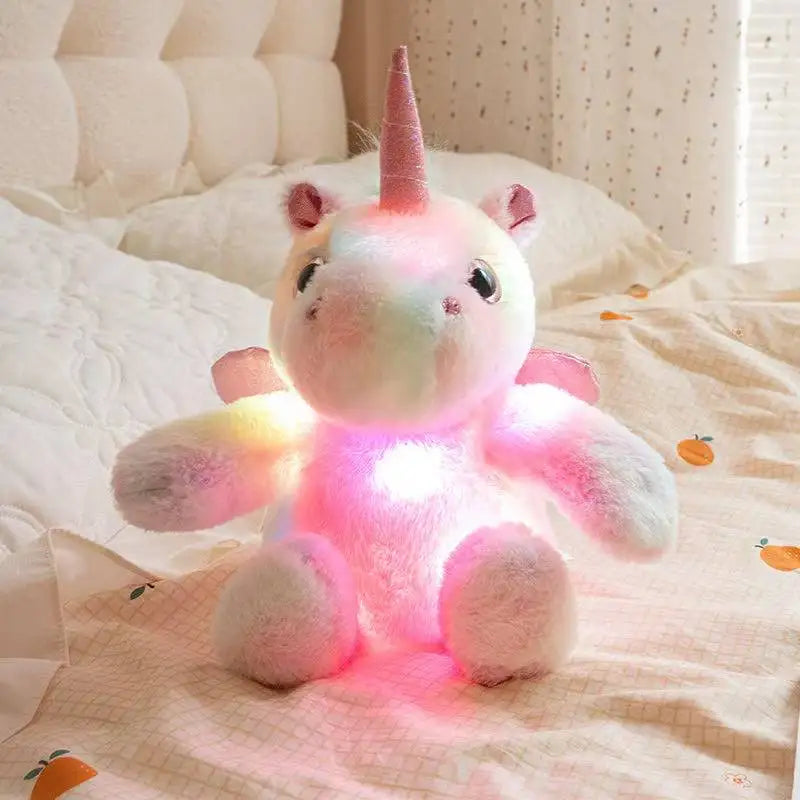 UniPlush – Peluche licorne kawaii lumineuse 25 cm