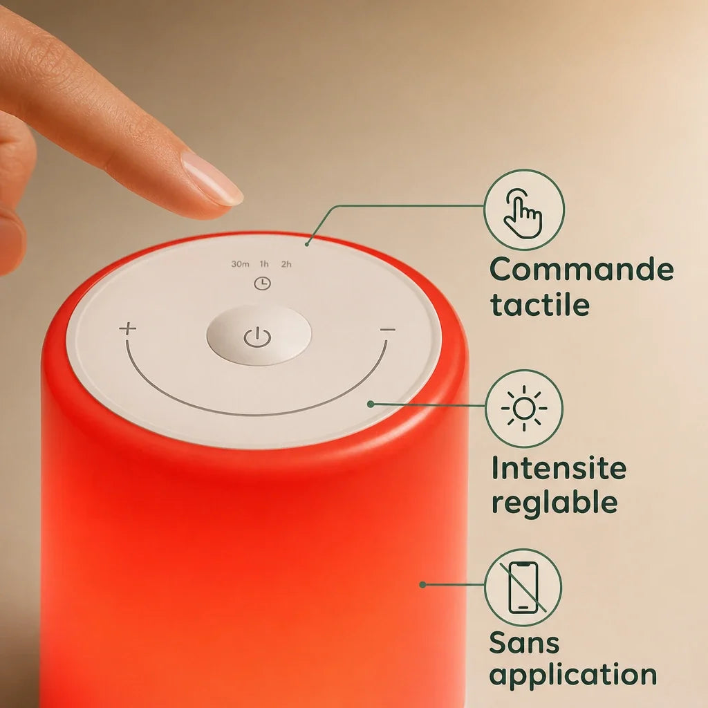 Veilleuse Allaitement Lumière Rouge 670 nm