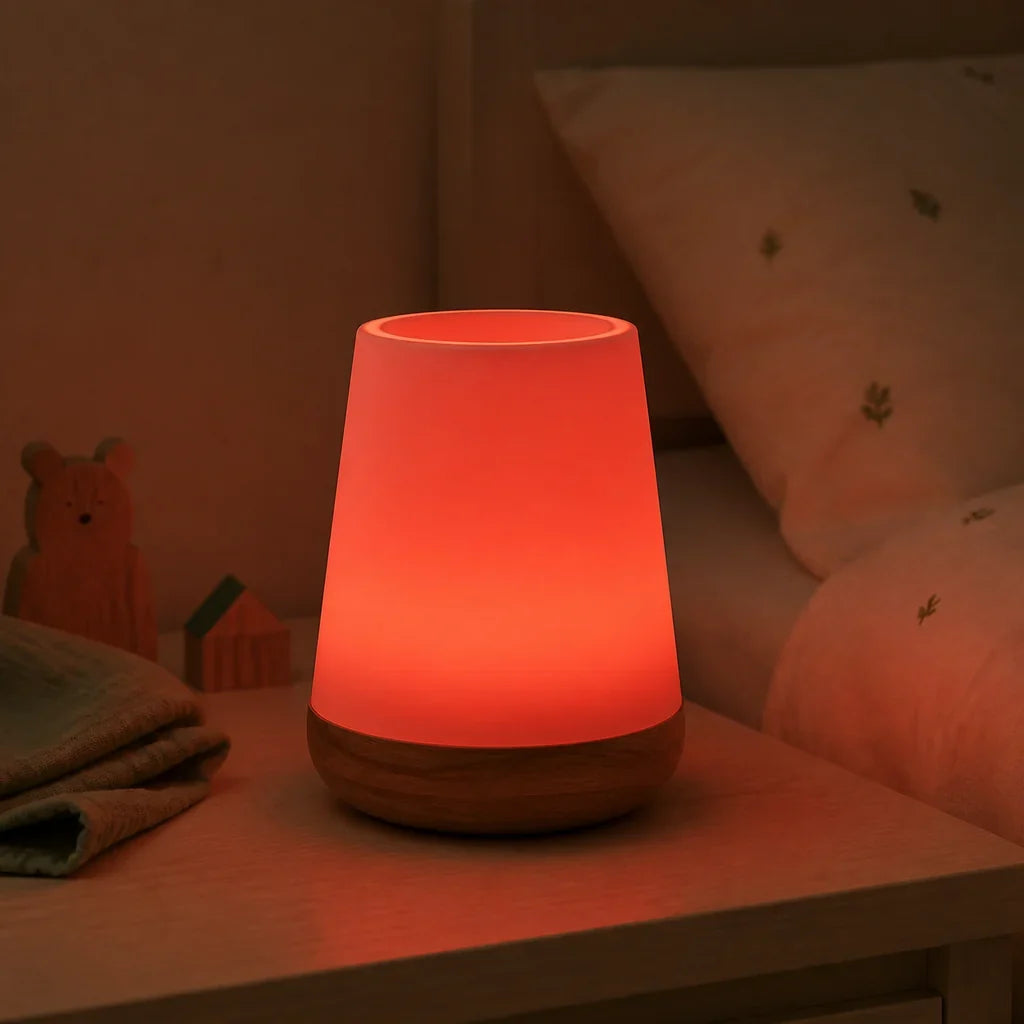 Veilleuse Lumière Rouge Tactile Rechargeable avec Timer